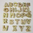 Dog or cats tags DIY Letter Golden Rhinestone Decoration of Collars for Pets